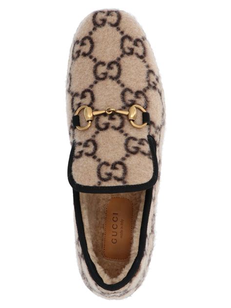 loafers dame gucci|Gucci wool loafer.